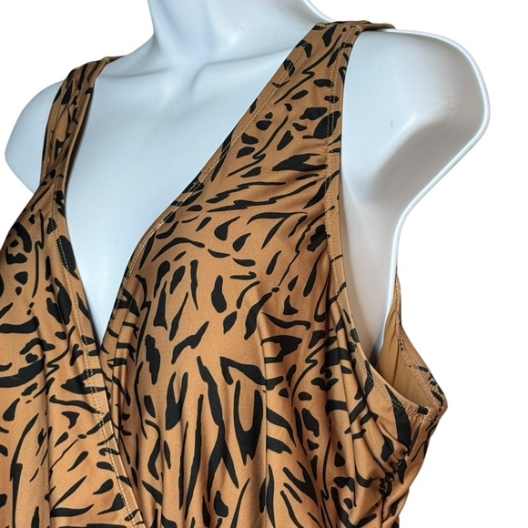 Modcloth The Bonita One-Piece cheetah Swimsuit woman’s SZ. 3X - Picture 9 of 16
